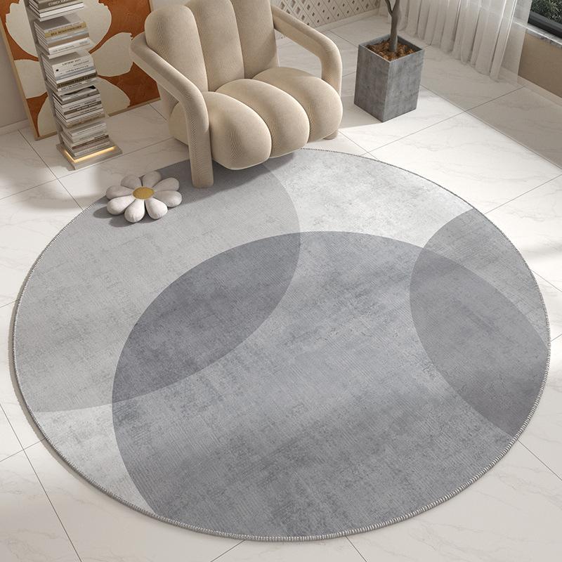 Wabi-Sabi Round Carpet Non-Slip Living Room Bedroom Floor Mat Study Office Swivel Chair Mat Home Decoration