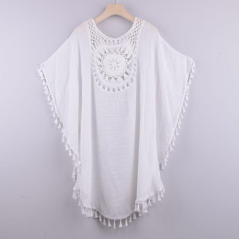 Hollow Out Loose Beach Dress for Women Hollow Loose Beach Dress Women
