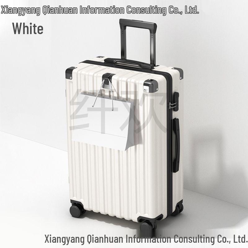 

Прочный кожаный чемодан-тележка ручной клади с кодовым замком для студентов и мужчин 20-inch (Carry-on Size)