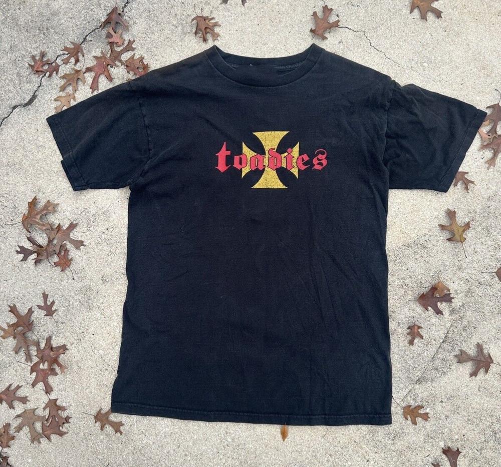 Toadies vintage band Short Sleeve Cotton Black All Size Shirt HH94 Unisex T-Shirt S