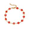 Luxury Sparkling Leaf Chain Candy Color Colorful Elegant Circle Bangles Adjustable Fashion Crystal Sparkling Bracelets Women