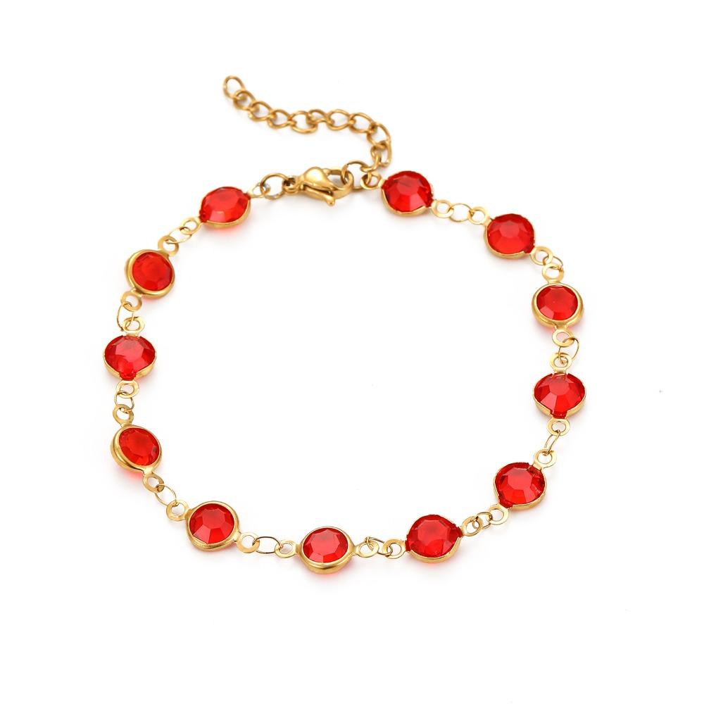 

Luxury Sparkling Leaf Chain Candy Color Crystal Sparkling Bracelets Elegant Circle Bangles Wedding