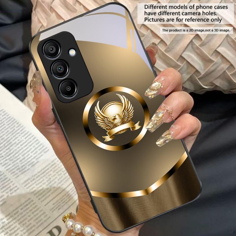 Golden gradient dragon For Samsung A 20 30 A22 23 24 25 26 31 32 33 A34 35 42 50 51 52 53 54 55 56 70 71 72 73 glass phone case