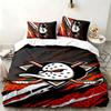 Anaheim Ducks 3pc set Perfect for bedroom use Comfortable bedding set includes a duvet cover and two pillowcases Ideal birthday or Christmas gift