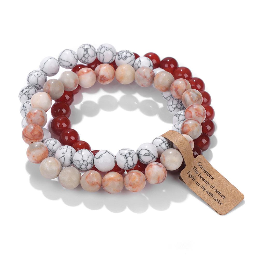 Hot Selling Natural Stone Crystal Beads Multi-Layer Amethyst Bracelets for Women and Men Semi-Precious Fashion Jewelry for All