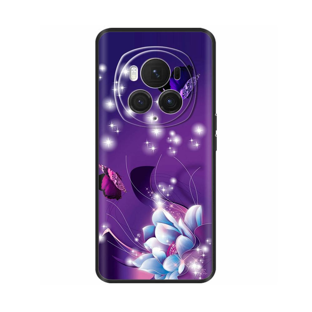 For Honor Magic6 Pro 5G Case Back Cover For Honor Magic6 5G Soft Black Silicone Fashion Phone Case For Magic 6 Pro Coque Fundas