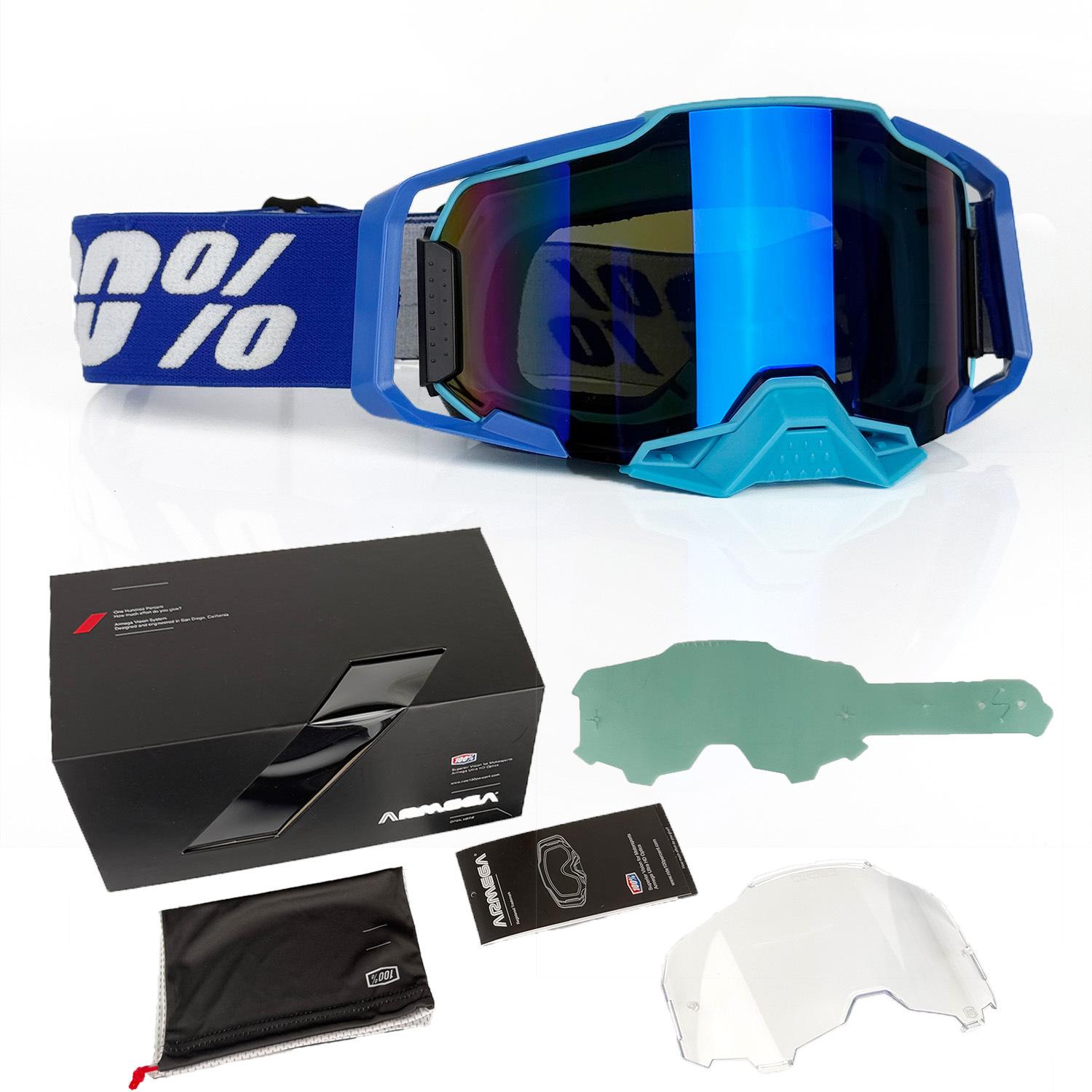 Motorcycle off-road goggles set outdoor windproof riding helmet goggles sports riding glasses 1(Box Set)