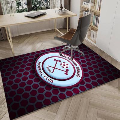 1PC Football Club Ham-worthy Homes Rug Game Carpet, Floor Mat for Bedroom Living Room Entryway Rug, Home Decor Idea Gift for Christmas Birthday