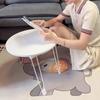 Folding Coffee Table Round Side Tables Minimalist Modern Table Multifunctional Portable Simple Living Room Small Sofa Tables
