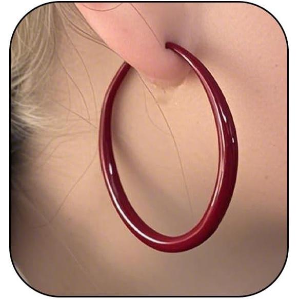 Neon Hoop Earrings for Women Exaggerated 80s 90s Colorful Chunky Statement Hoops Earring Lightweight Hypoallergenic Big Hoops for Glow Party Outfits