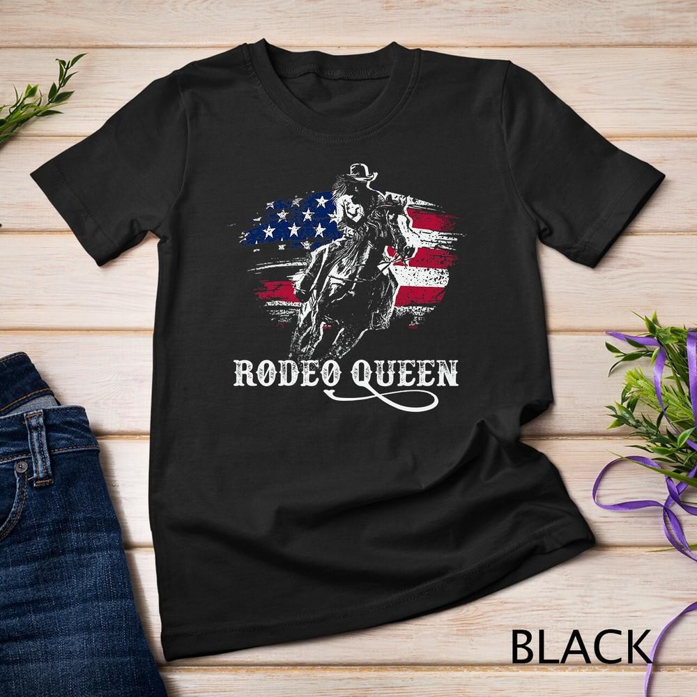 Rodeo Queen - Patriotic Horse Riding - Riding Gifts Premium Unisex T-shirt