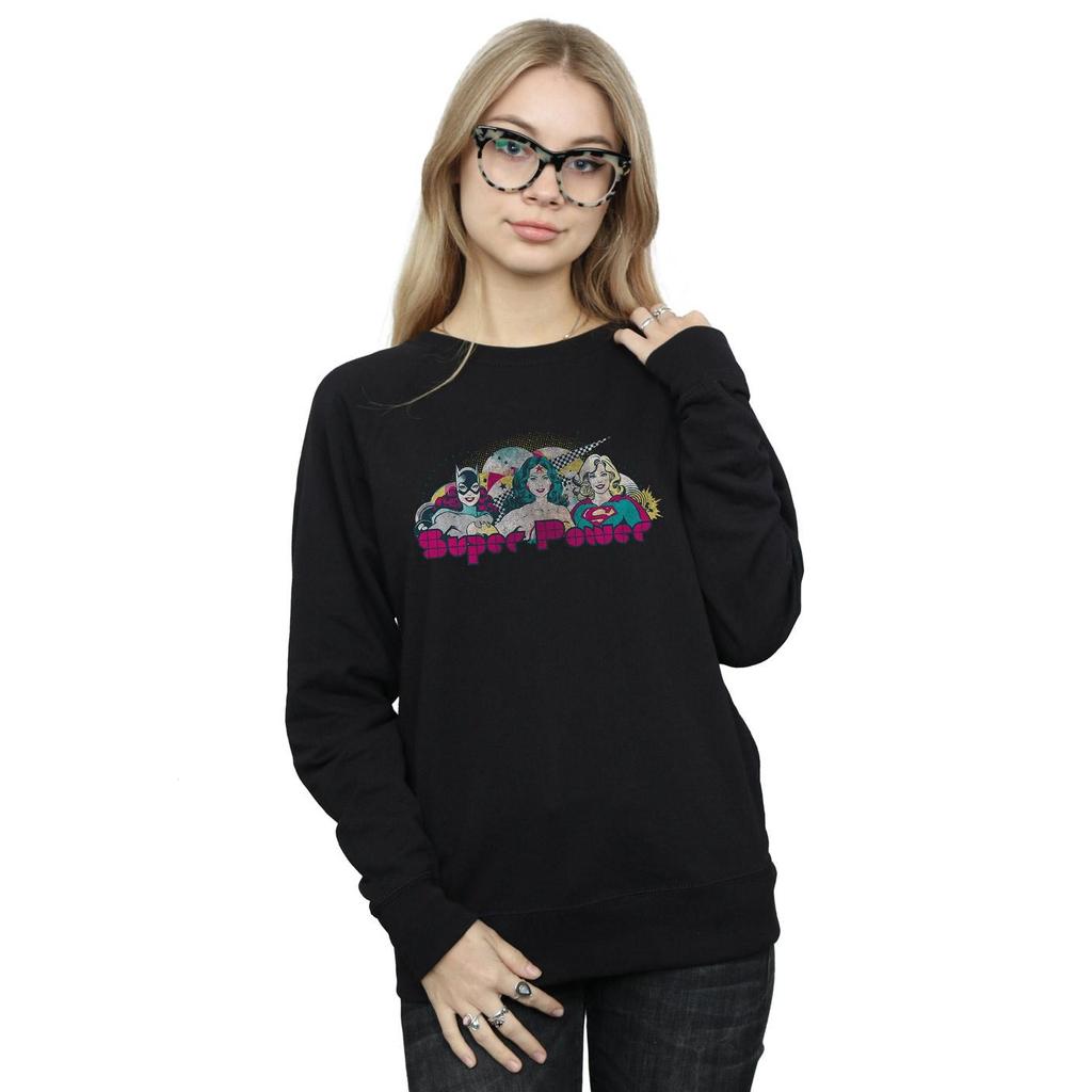 DC Comics Womens/Ladies Justice League Super Power Sweatshirt