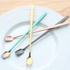 Ice Cream Tea Spoons Stainless Steel Long Handle Scoops Coffee Teaspoon
