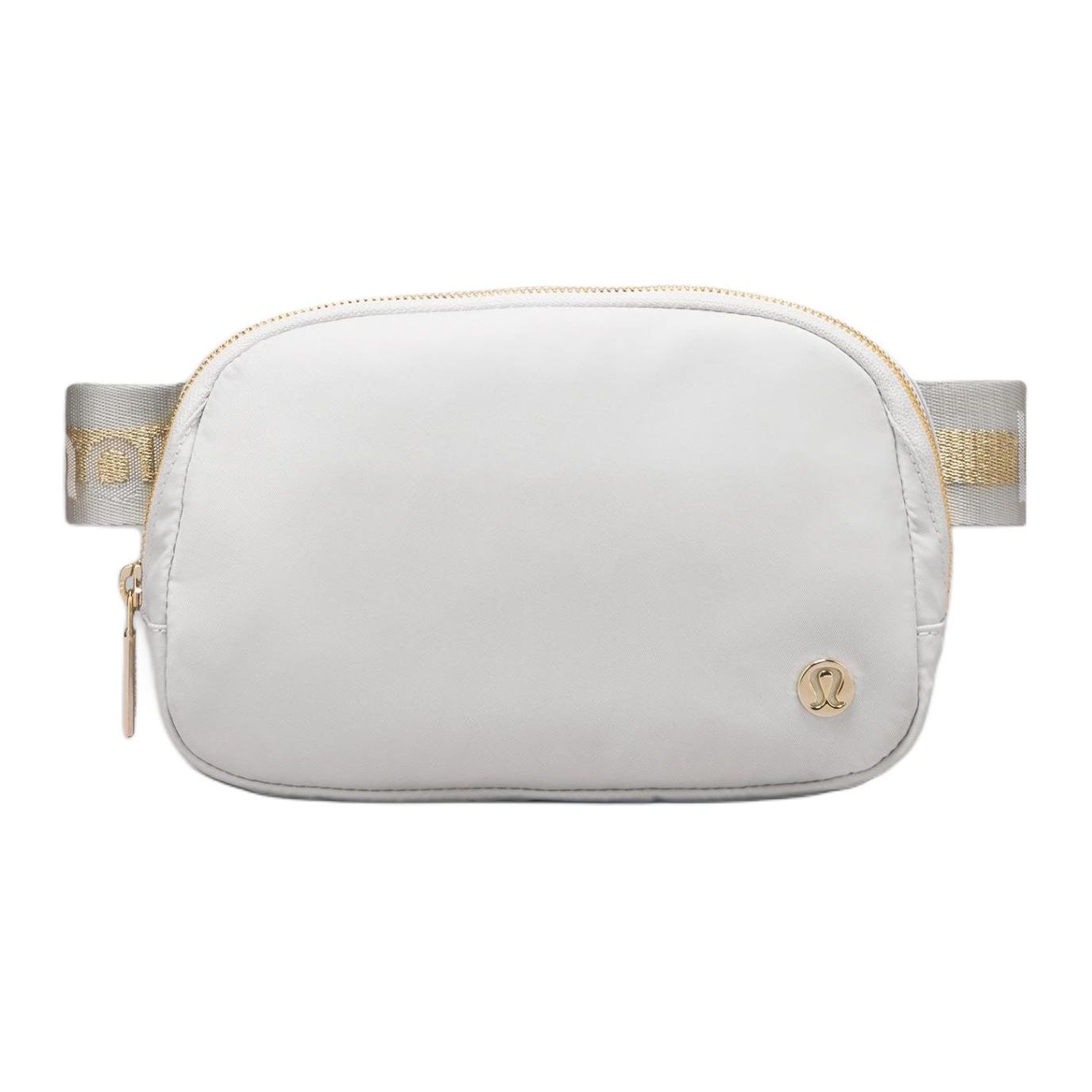 Lululemon 1L Everywhere Zipper Closure Nylon Waist Bag Unisex Waist Bag Steam Gold White LU9BHGS-279218 Steam & Gold & White