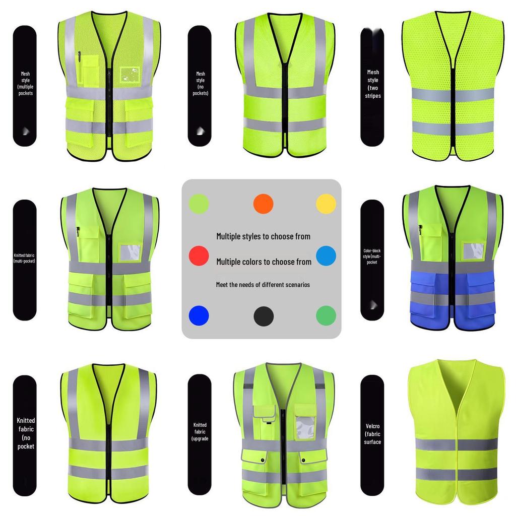 Reflecterend Net Veiligheidsvest voor Verkeer en Bouwplaatsen