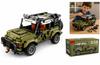 Construction Bricks Off-Road Vehicle 768 Electric Jeep 4X4 Pull Back Green 6