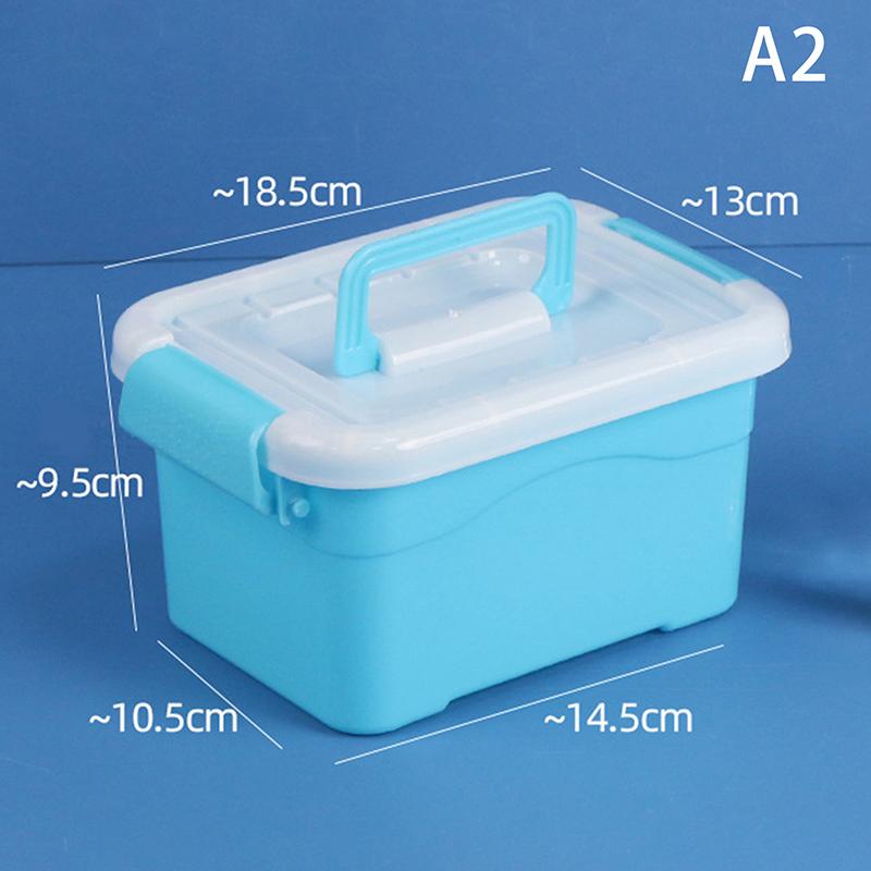 Pp Plastic Storage Box With Lid Portable Kids Toys Student Stationery Jewelry Storage Case Container Cosmetics Sorting Box