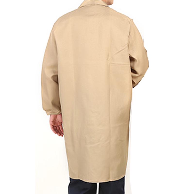 Unisex Dustproof Blue Workwear Robe with Printing & Embroidery