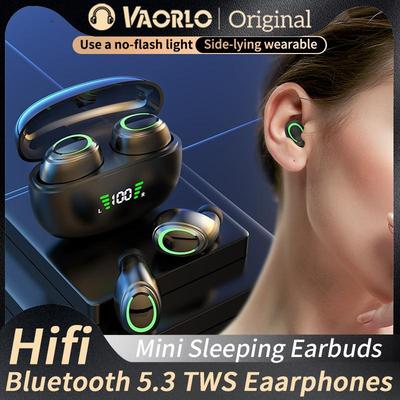 Mini Invisible Wireless Earphone TWS Bluetooth 5.3 Sleep Headphone Hidden Earbuds Waterproof Noise Reduction HiFi Sports Headset