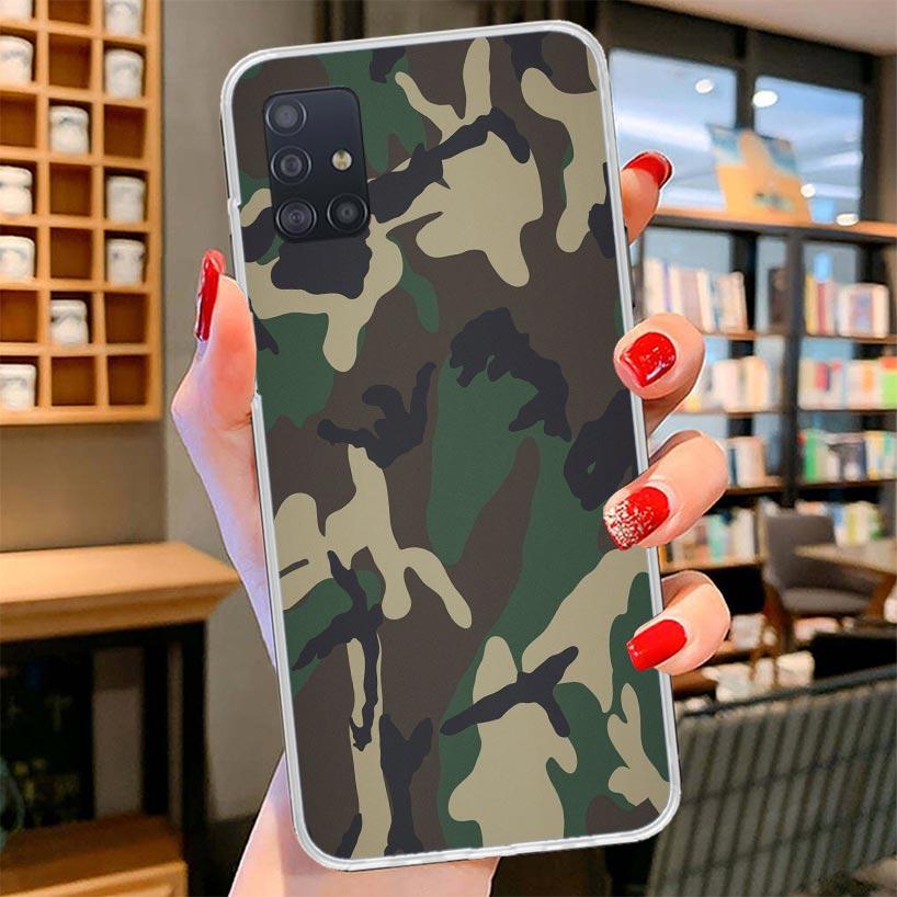 Camouflage Military Cover Phone Case For Samsung Galaxy A12 A22 A32 A52 A72 A02S Phone Case Note 20 Ultra 10 S10 Plus A51 A71 A5