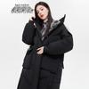SNOWFLYING Women's Fox Fur Collar Mid-length Down Jacket