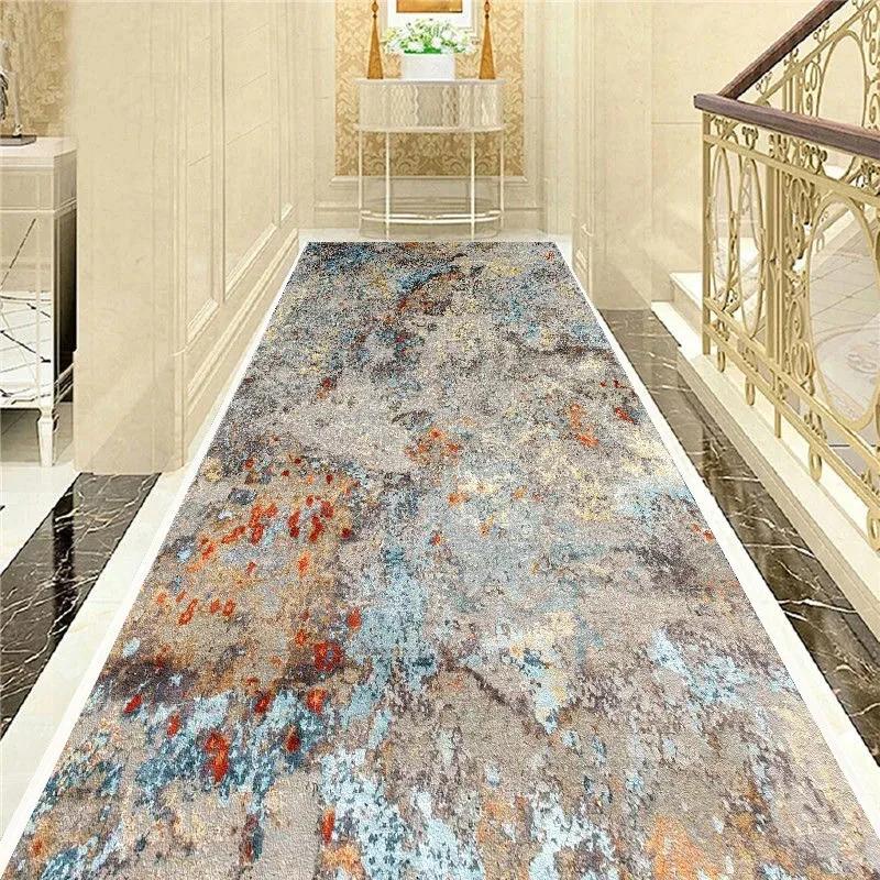 Hallway Stair Carpet Simple Corridor Carpet Long Hallway Area Rug Hotel Mall Wedding Hall Runners Floor Mat Kitchen Aisle Mat