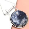 Anhänger Sodalith Silber Edelstein Schmuck Handarbeit vergoldet Sterling Natur