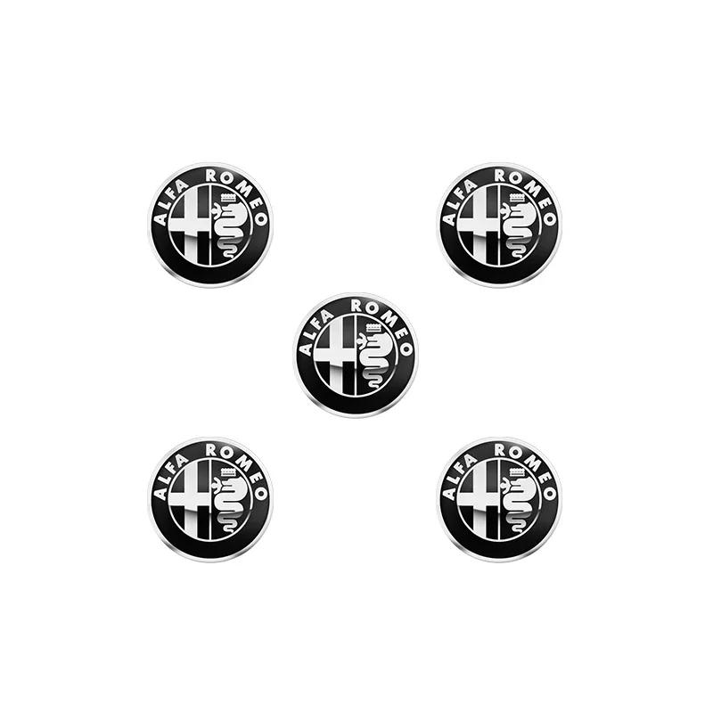 Car Stickers For Alfa Romeo 11mm 14mm Car Logo Remote Key Emblem Sticker Decoration Accessories For Alfa Romeo Giulia Stelvio Mi