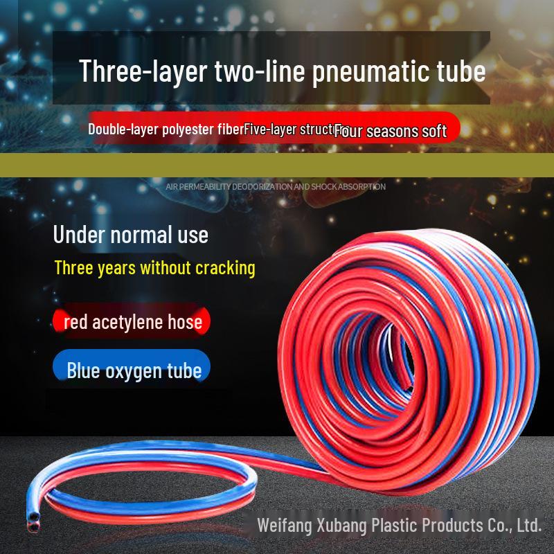 Dual-Color Linked Oxygen-Acetylene Cutting Hose
