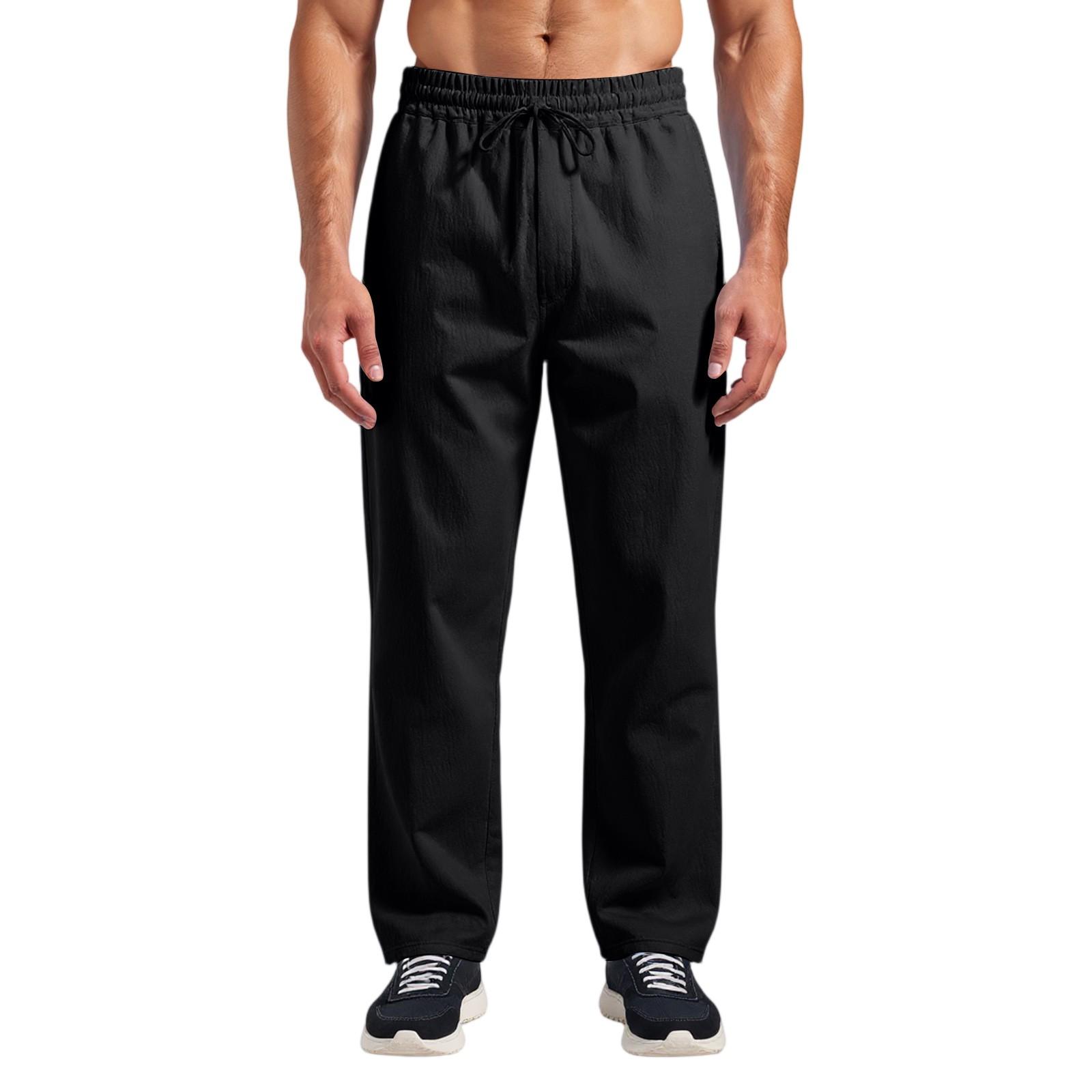 

Повседневные брюки прямого кроя для мужчин M чёрный