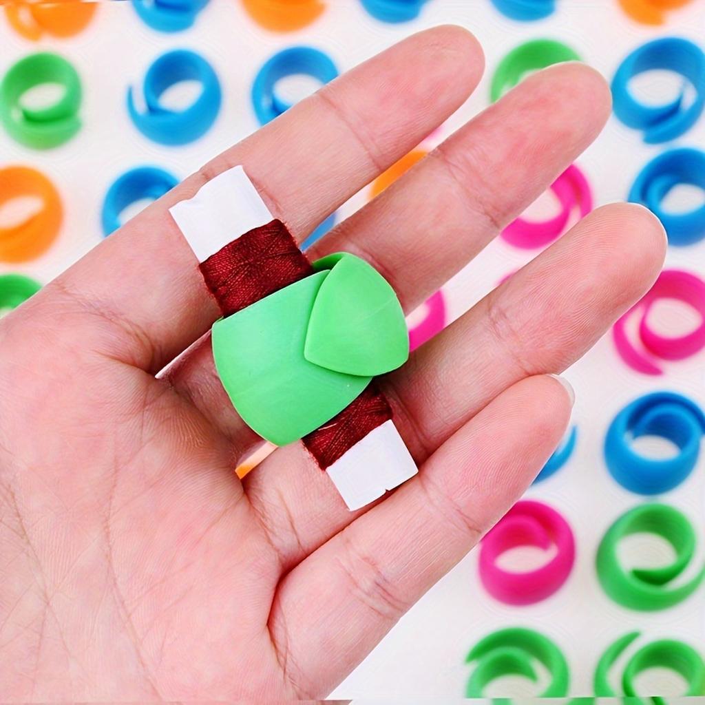 10/20pcs Random Color Silicone Thread Spool Ring Spool Clamps Holder Bobbin Savers Thread Spool Huggers DIY Handicraft Sewing Tools
