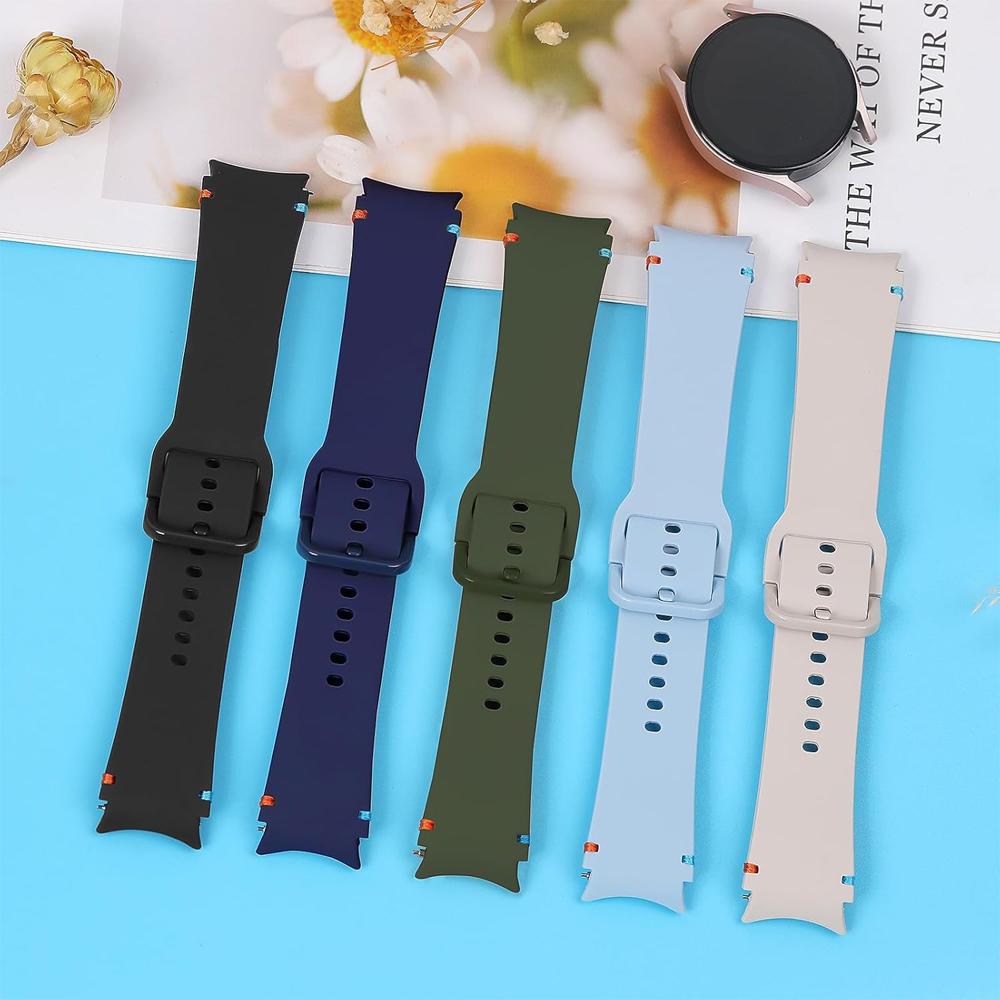2 Pack Straps for Samsung Galaxy Watch 7 44mm 40mm FE/4/6 Classic/5 Pro Wristband Blet Sport Bracelet correa Galaxy Watch 7 Band