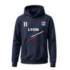 Jogging survêtement Lyon à rayures homme - Bleu