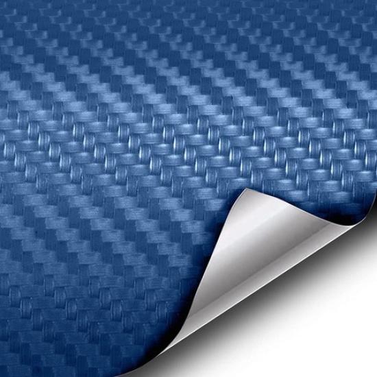 XPO Dry Carbon Fiber Navy Blue 1ft x 5ft Vinyl Wrap Roll with Air Release T