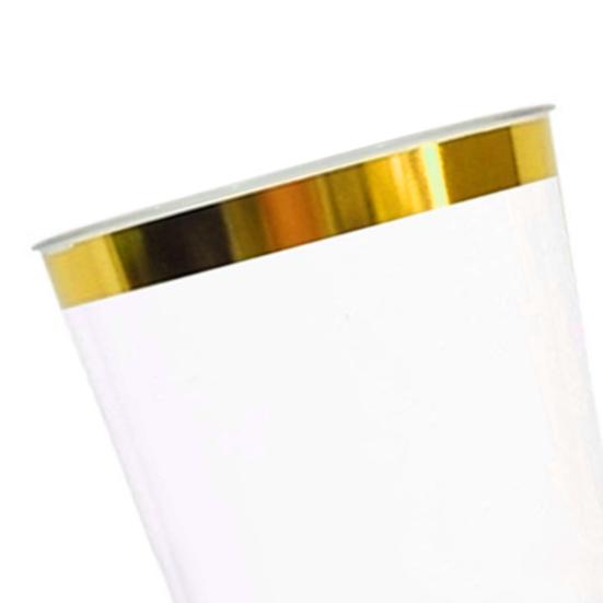25Pcs Juice Cup Transparent Large Capacity Plastic Rimmed Disposable Water Glass Party Accessories