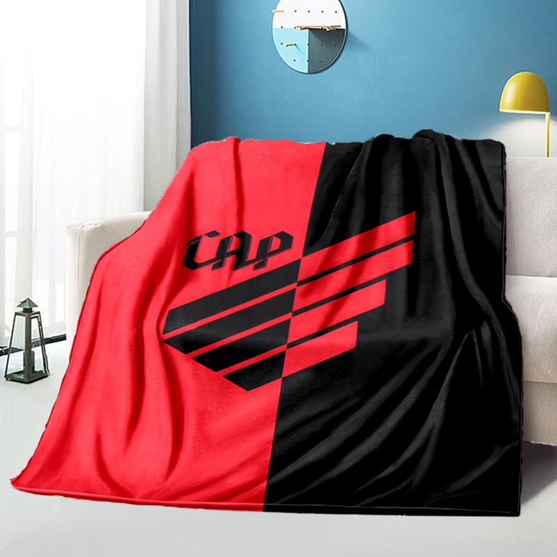 Red And Black Sport Emblem Printed Throws Blanket Soft Flannel Blankets for Couch Bed Gifts for Men Women Picnic blanket Christmas gifts