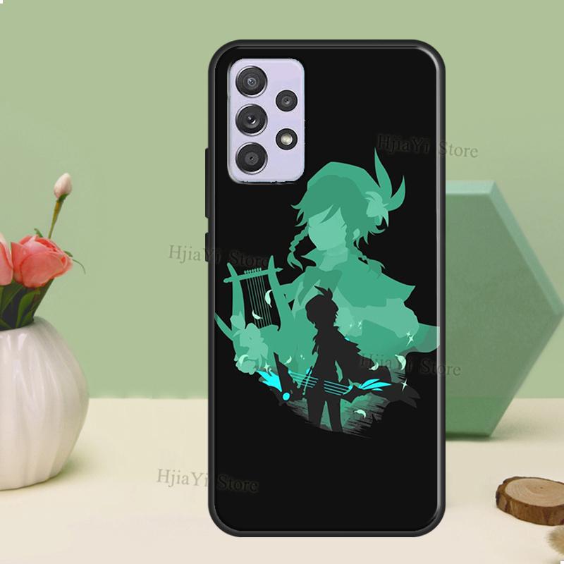Genshin Impact Venti Game Case For Samsung A54 A34 A24 A14 A51 A71 A12 A22 A32 A52 A72 A73 A33 A53 A13 Back Cover