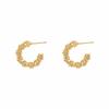 2024 New Fashion Trend Unique Design Elegant Exquisite Irregular C Shape Earrings Female Jewelry Party Premium Gift Wholesale