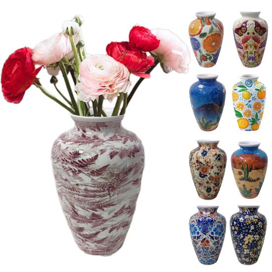 3D Puzzle Vase DIY Puzzle Vase Flower Holder 160 Curved Puzzle