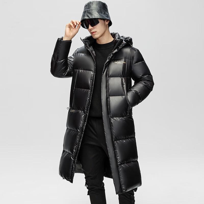 XueZhongFei Men s Mid-Length Down Jacket 185/2XL