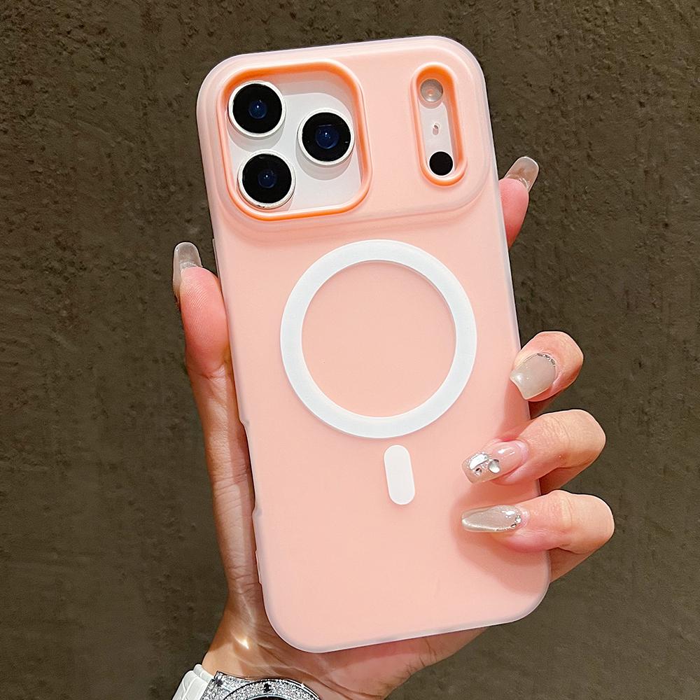 Funda de Lujo Candy Magsafe Carga Inalámbrica Mate para iPhone 17 Pro Max 17 Pro 17 Air 17 Magnética Protección Fundas Bumper Cubierta
