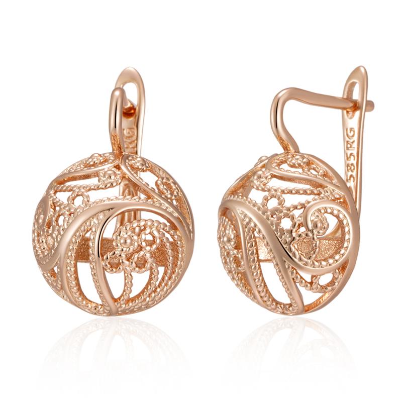 Модные полые глянцевые английские серьги для женщин, необычные креативные геометрические, цвета розового золота, винтажные повседневные украшения