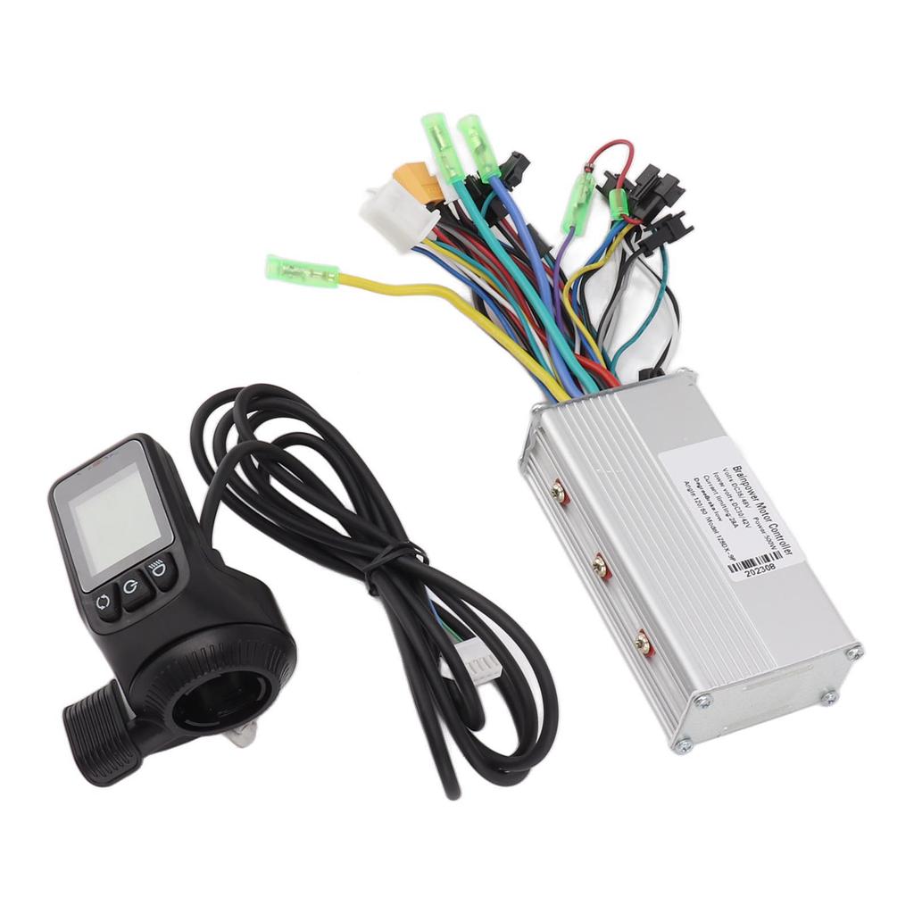 36V 48V 500W 28A 128DX Waterproof Thumb Throttle Panel Sinewave 3 Mode Brushless Controller Kit