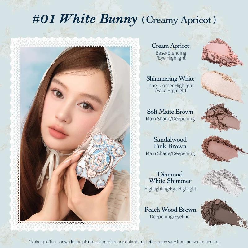 Flower Knows Bunny Garden Collection 6-Color Makeup Palette