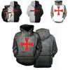 Vibrantly Designed Unisex Knights Templar Cosplay 3d Print Pullover Casual Sweater