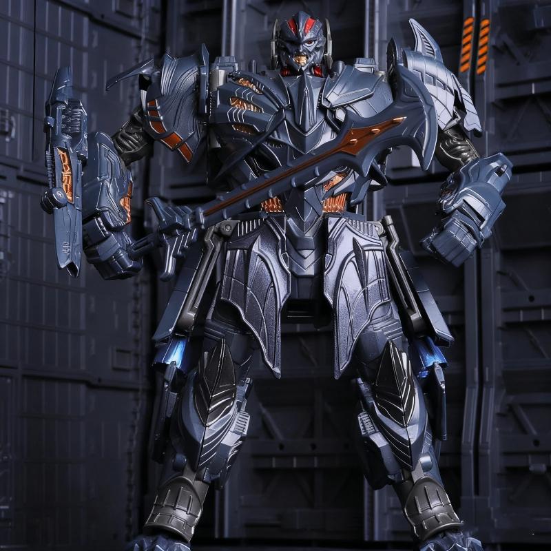 Giocattoli Trasformabili in Lega Wei Cavaliere Megatro Optimus Comandante 2 in 1 Modello Aereo Auto Robot Figure d'Azione Dettagliate Collezionabili Regalo