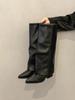 Pointed Long Knight Boots Women's 2025 New Autumn and Winter Temperament Thin Boots But Knee Trouser Boots