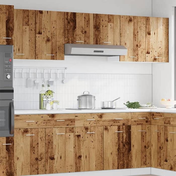 VidaXL Wall Cabinets 2 Pieces "Lyon" Old Wood 50 X 31 X 60 Cm Engineered Wood 856113