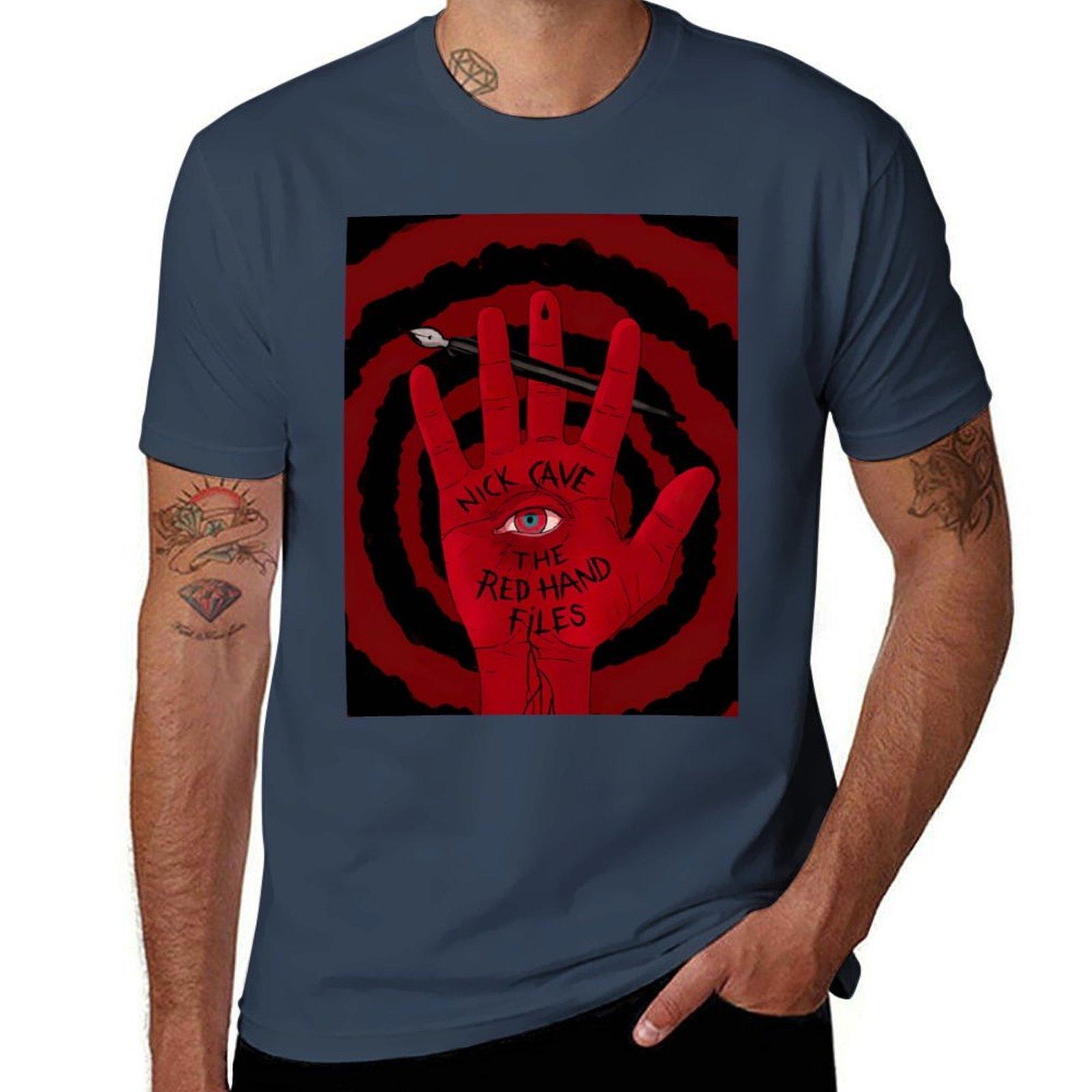 Nick Cave And The Bad Seeds Tee Nick Cave The Red Right Han Perfect Gift Tshirt Casual Minimalist Short Sleeve Top S