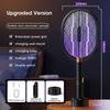 3000V Electric Mosquito Swatter With Security Grid Rechargeable Large Capacity Battery Anti-mosquito Lamp Night Light